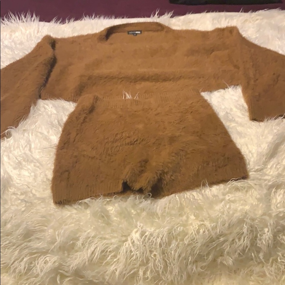 Cozy Brown Two Piece short set